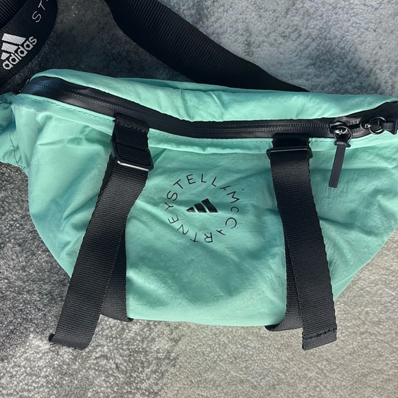Adidas By Stella McCartney Mint Green Convertible Fanny Backpack - Picture 3 of 8